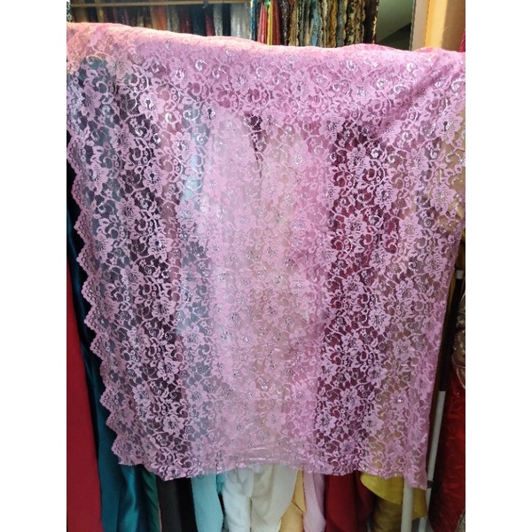 Kain Renda Brokat Meteran / Renda Kebaya Brokat - Kendari