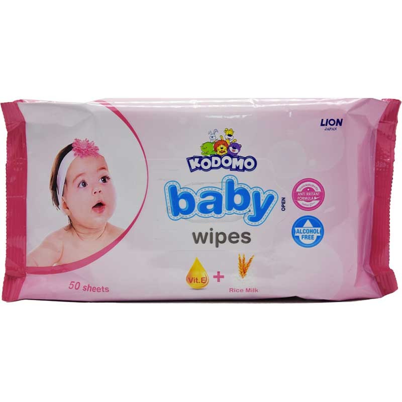 Kodomo baby wipes/Tisu Basah Bayi 50 sheets