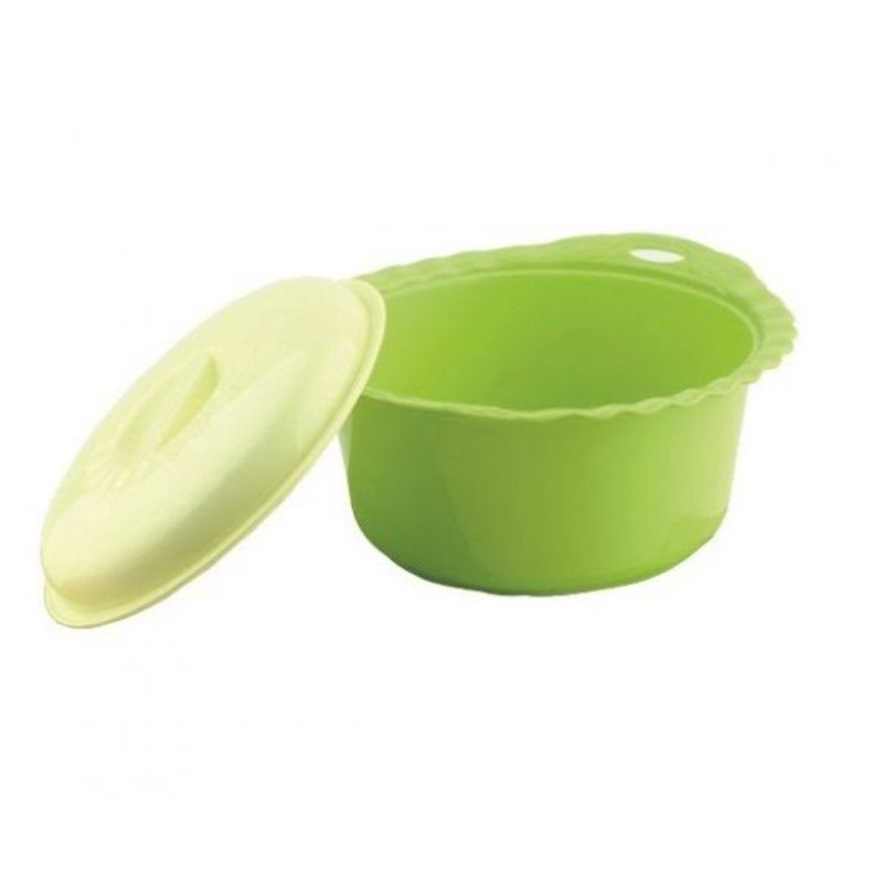 Tempat Wadah Sayur Plastik Basi Tutup Bulat Golden Sunkist BTB2021