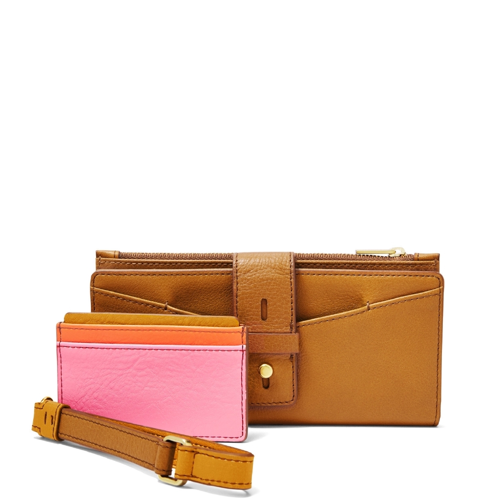 Fossil Willa Slim Tab Brown SL6335-231 Dompet Wanita