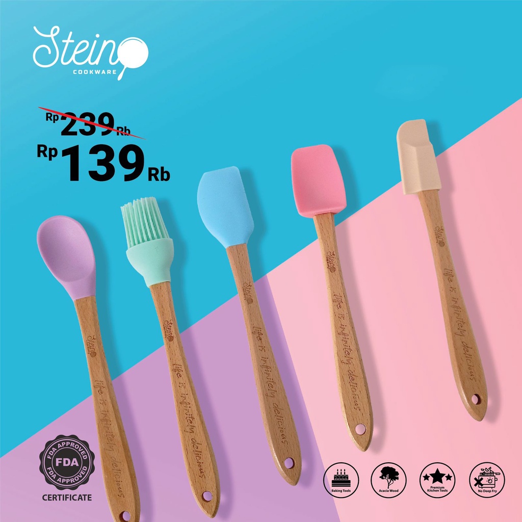 STEIN MINI SPATULA SET /Spatula DUO CANDY/ By Stein Cookware/BAKING TOOLS