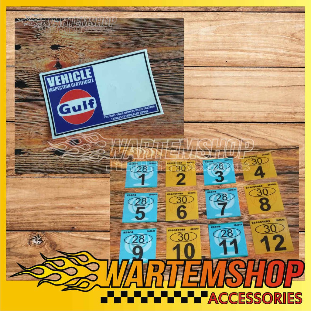 

STICKER SALKEN GULF OIL SET TEMPEL DALAM