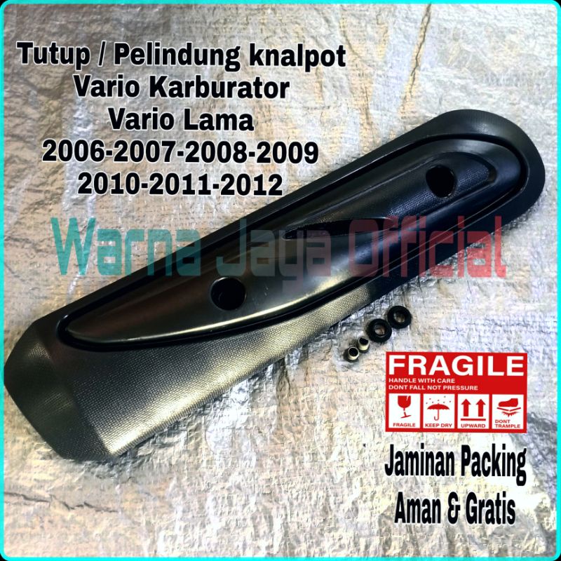Cover Tutup Tameng Pelindung Bingkai Knalpot Motor Vario 110 karburator Lama Old Aksesoris Accesorie