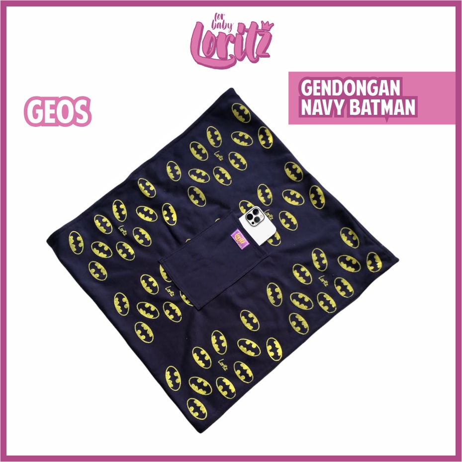 Geos gendongan kaos MOTIF SUPERHERO BAT original Loritz