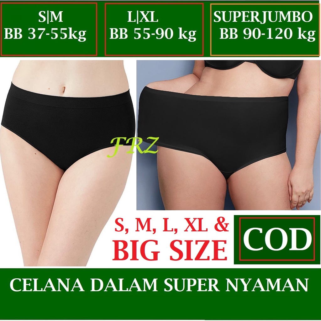 Celana Dalam Wanita CD ukuran S sampai JUMBO CD Stretch wanita  tebal wanita CD big size CD superJum