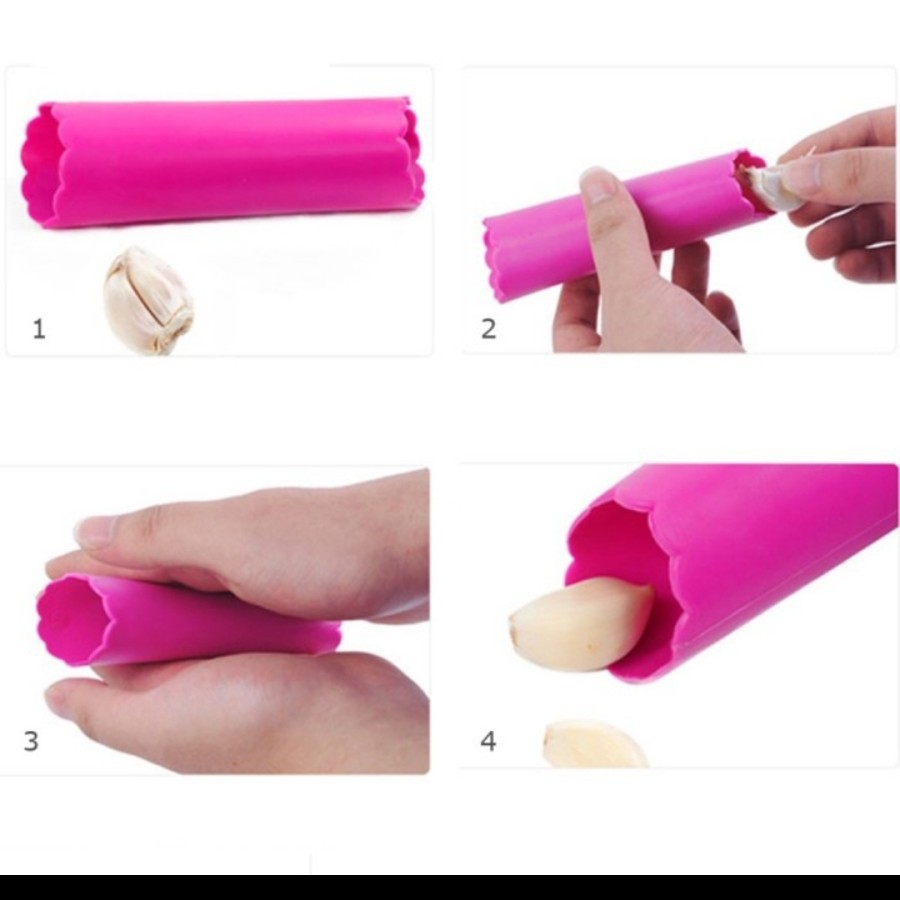 Alat Kupas Kulit Bawang SILIKON ROLL Pengupas - Silicone Peeler Slicer Onion Garlic