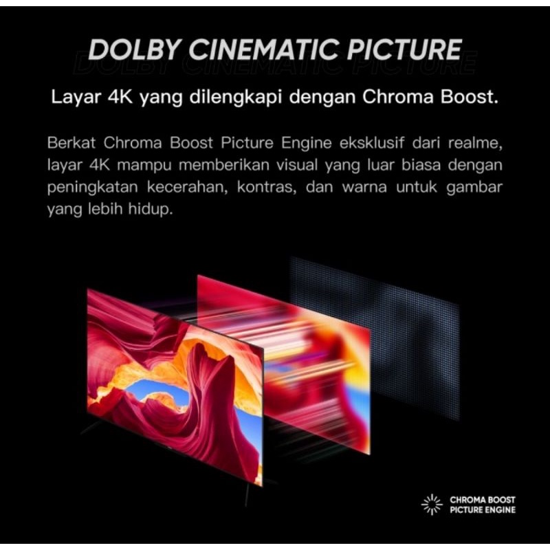 realme Smart TV 50 inch 4K Android TV Garansi Resmi