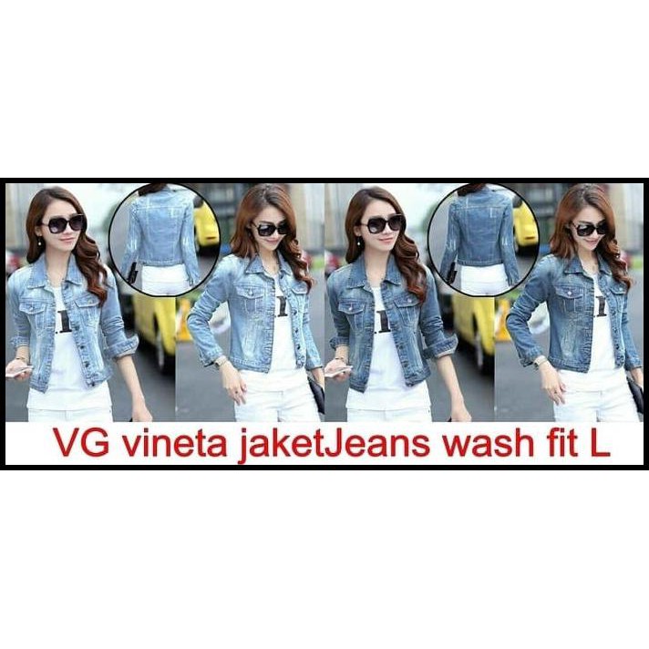 Q2Fd Jaket Outer Denim Jeans Jins Levis Jacket Wanita Biru Blue Ripped 90Fh