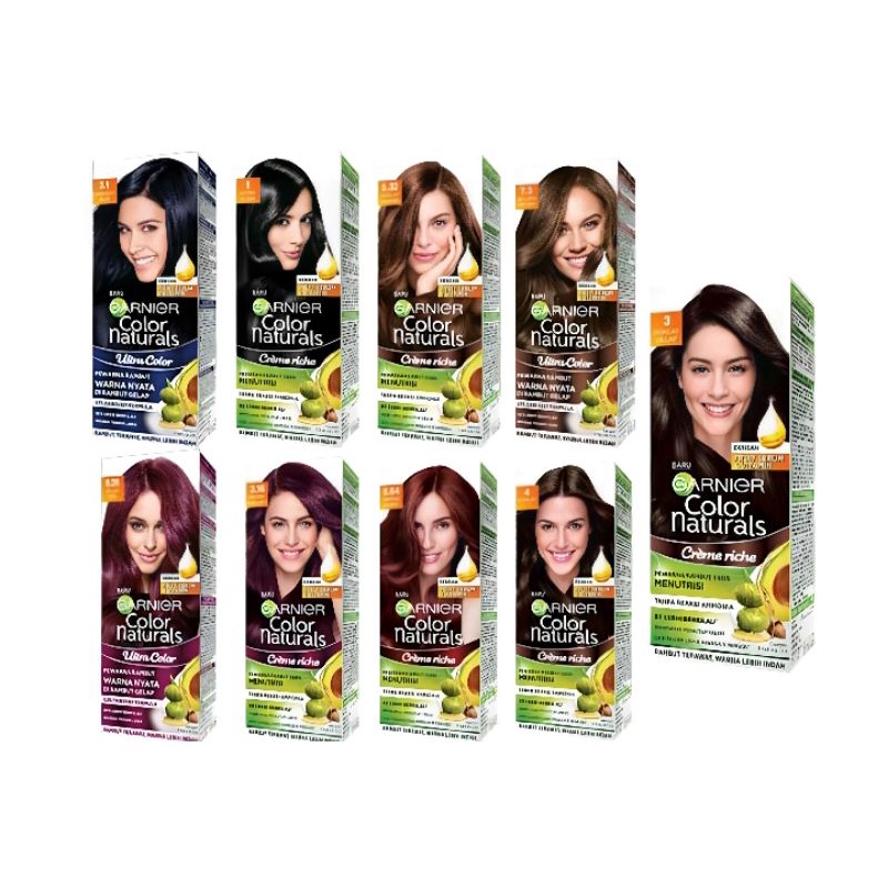 Garnier pewarna/cat rambut all varian kemasan kotak exp 2024 s.d. 2025