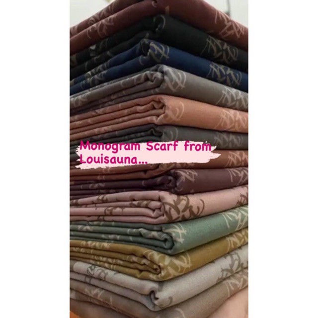 Monogram Scarf by louisaluna