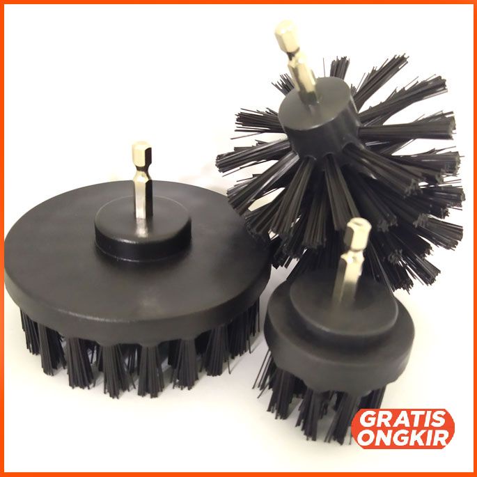 Kepala Sikat Bor Elektrik Power Cleaning Brush Head 3 PCS DB003B