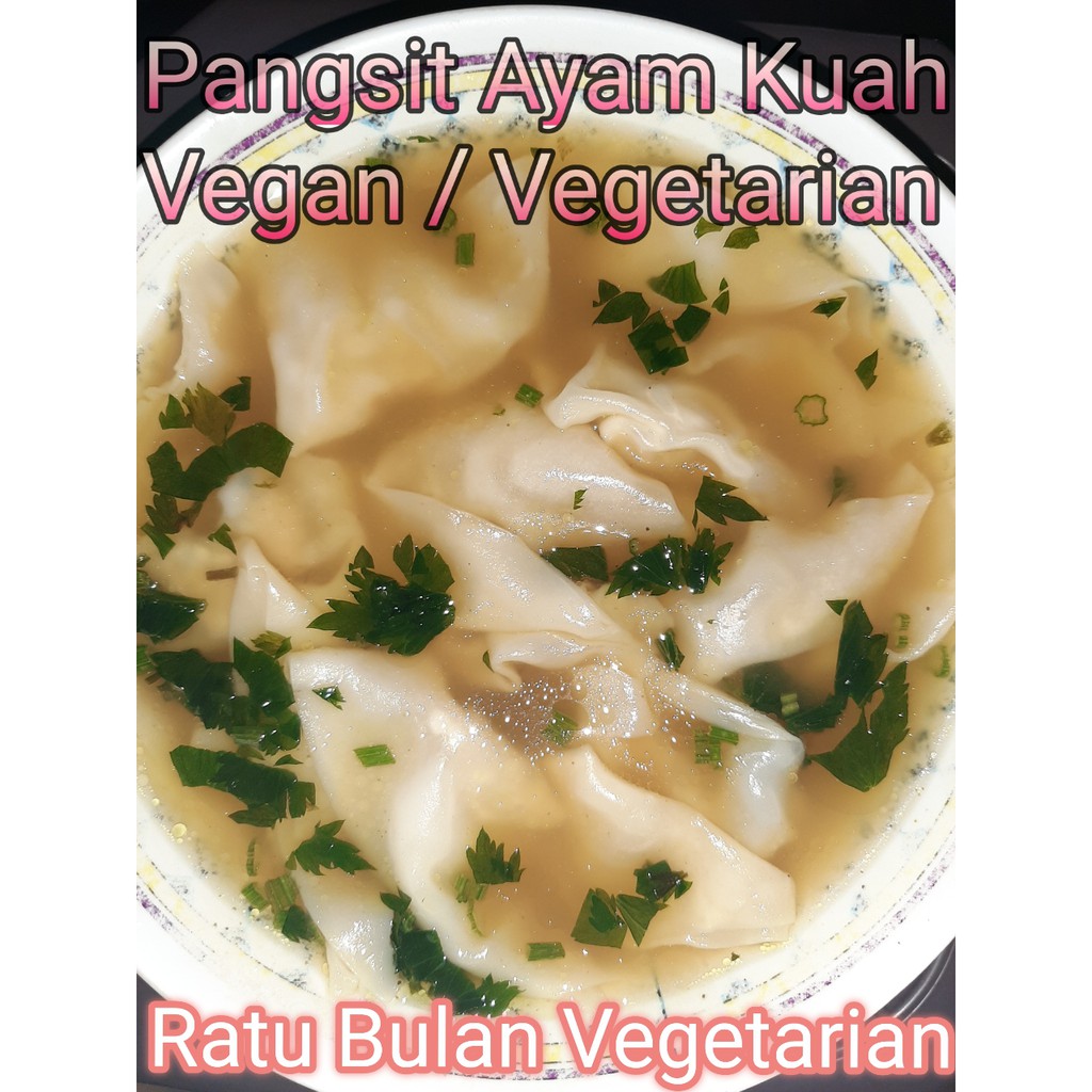 

[GOJEK & GRAB] PANGSIT AYAM KUAH VEGAN / VEGETARIAN (SIAP SAJI)