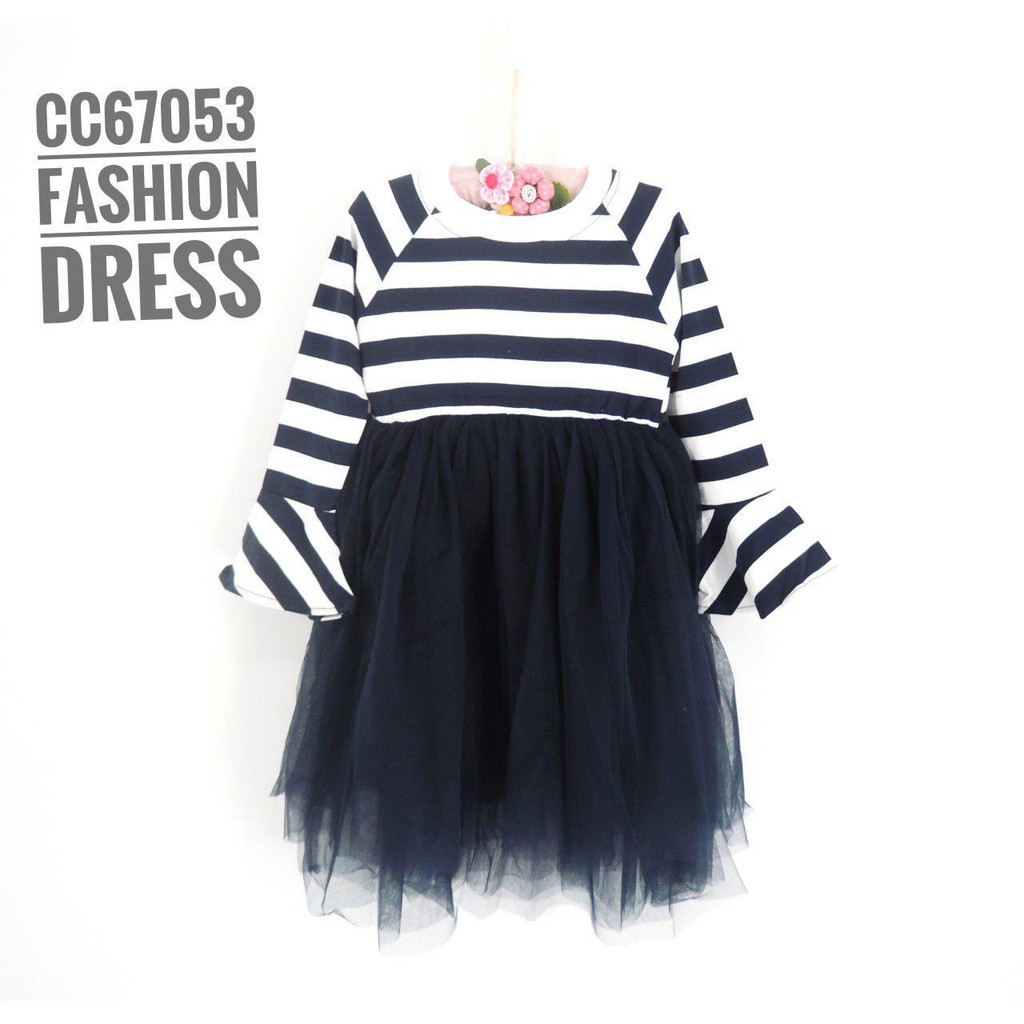 BAJU ANAK DRESS TUTU IMPORT SALUR CC67053