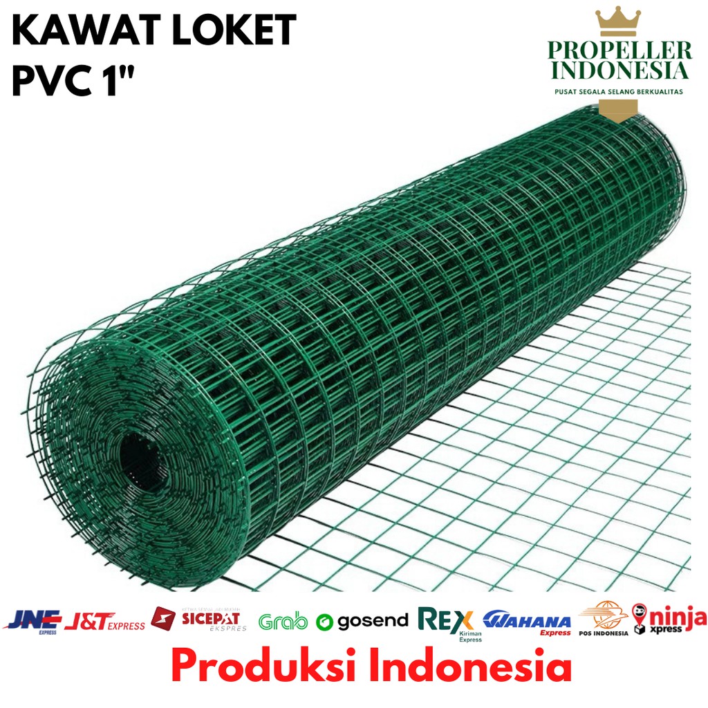 Kawat Ayam Loket PVC Kawat Hijau Kawat Ayakan Ram Kawat Kandang 1Inch