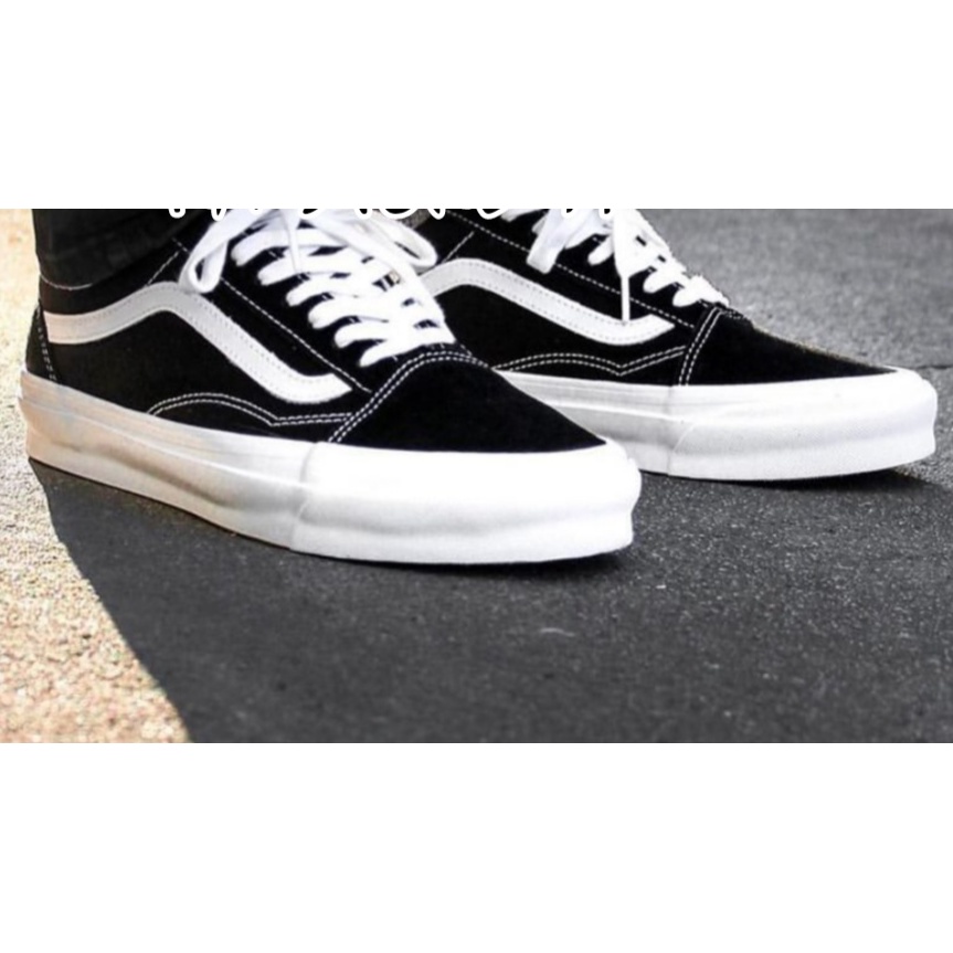 VANS_ORIGINAL PREMIUM - SEPATU PRIA VANS_OLD SKOOL BW BLACK WHITE WAFFLE DT BNIB / SEPATU SNEAKERS