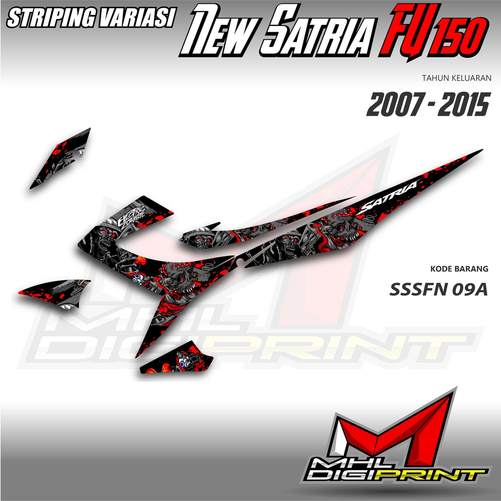 STRIPING VARIASI NEW SATRIA FU 150 - SATRIA FU FACELIFT / FU 150 - SSSFN 09