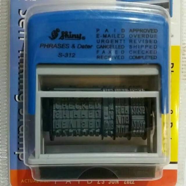 

Stempel Tanggalan Frase PAID APPROVED RECEIVED URGENT REVISED Shiny S312 S 312 / S-312 ( Self Ink )