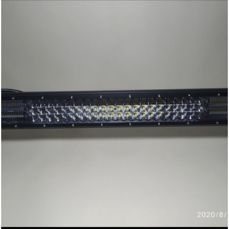 lampu sorot LED light bar 60 cm putih kuning dan 5 mode combo