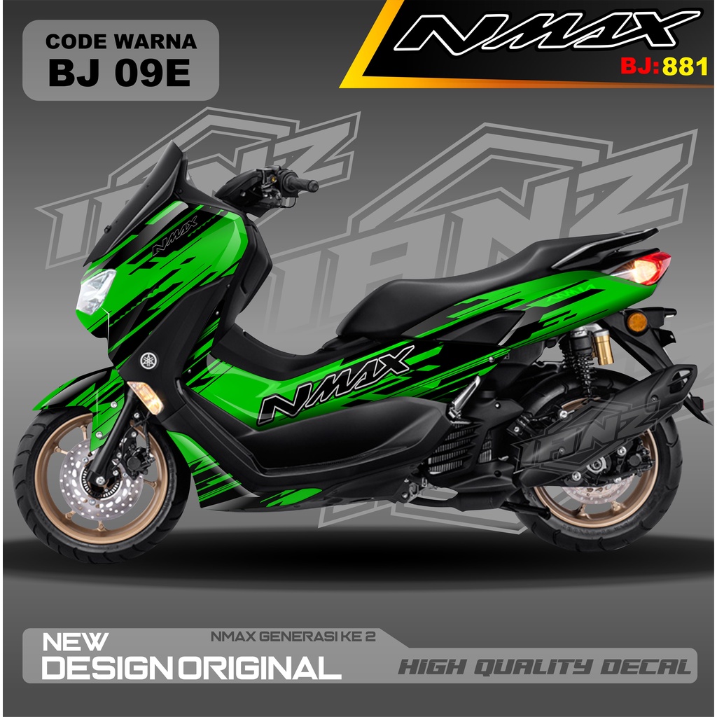 DECAL STICKER NMAX FULL BODI BLOK MOTOR / DECAL FULL BODY NMAX / DECAL STIKER FULL BODY NMAX / stiker decal nmax terbaru