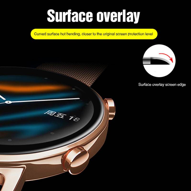 1-2pcs Film Pelindung Layar Smartwatch Huawei GT 3 2 Pro 42mm 46mm 43mm Full Cover Blu-ray Flexible