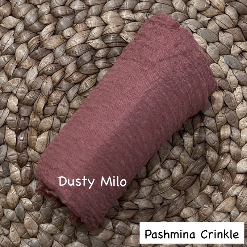 Pashmina crinkle Part 1 Hijab pasmina kusut Lavanya By Azzara-Dusty Milo