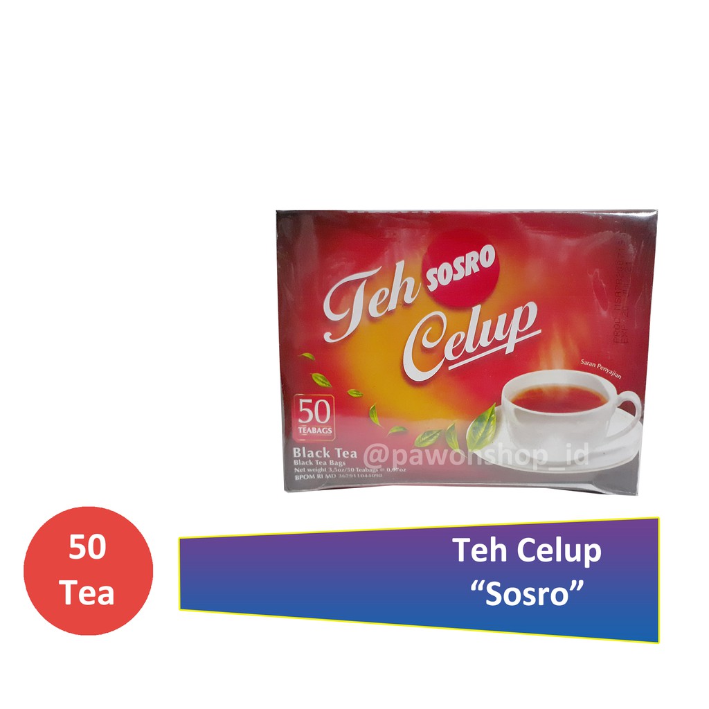 

Teh Sosro Celup isi 50 kantong Teh - Teh Celup