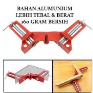 ALUMUNIUM CORNER CLAMP KLEM SIKU SUDUT 160 GRAM BAHAN LEBIH TEBAL