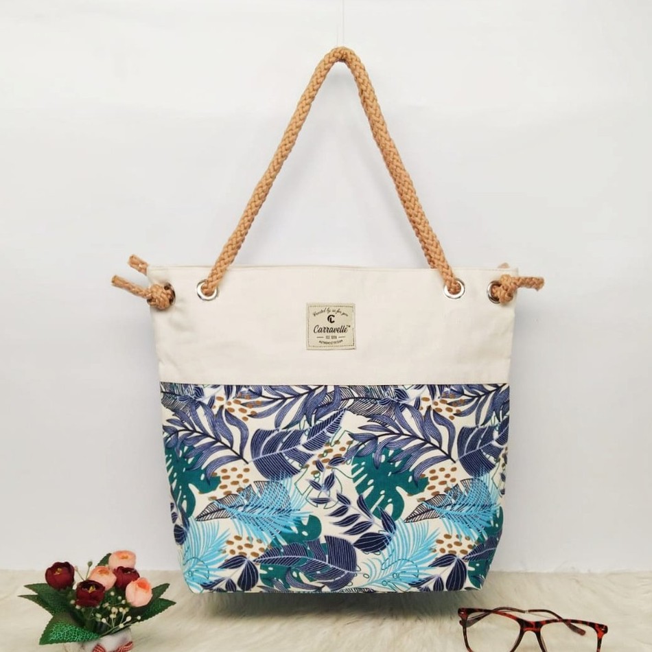 TOTE BAG KANVAS TALI SUMBU MOTIF/TAS CANVAS TALI SUMBU UTK TAS KULIAH/TAS BELANJA BISA CUSTOM SABLON