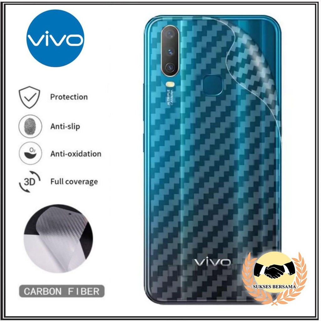 GARSKIN BACK SKIN VIOLETTE DESIGN STIKER CARBON VIVO Z1 S1 PRO Y51 2020 Y50 Y30 Y20 V20 SE V19 V17 X50 PRO BSB4026