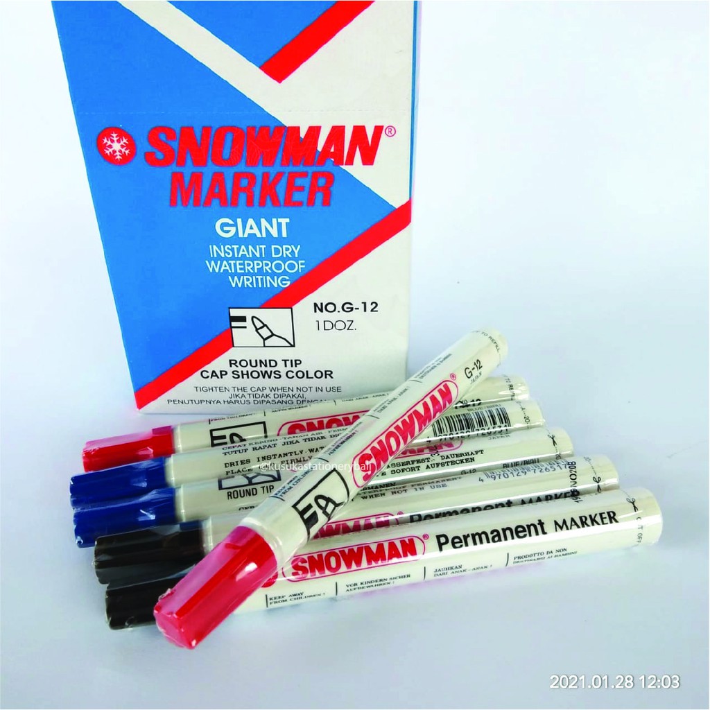 

Spidol Permanen G-12 Snowman