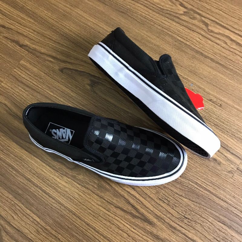 Vans Slip On Checkerboard Black - Black