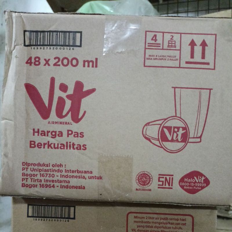 

Vit Gelas 200ml isi 48psc