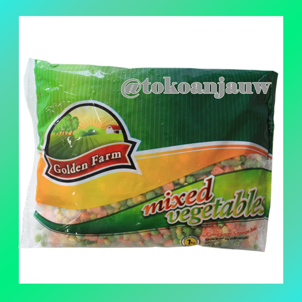 

Golden Farm Mix Vegetable 1 kg / Sayuran Beku Campur