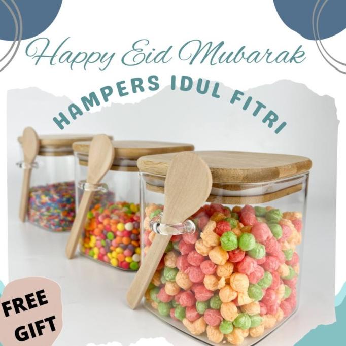 

Hampers Idul Fitri - Set G - Glass Storage Jar II - Parsel Idul Fitri