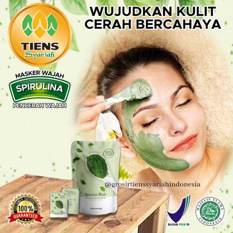 ORIGINAL SPIRULINA MASK TIENS SYARIAH