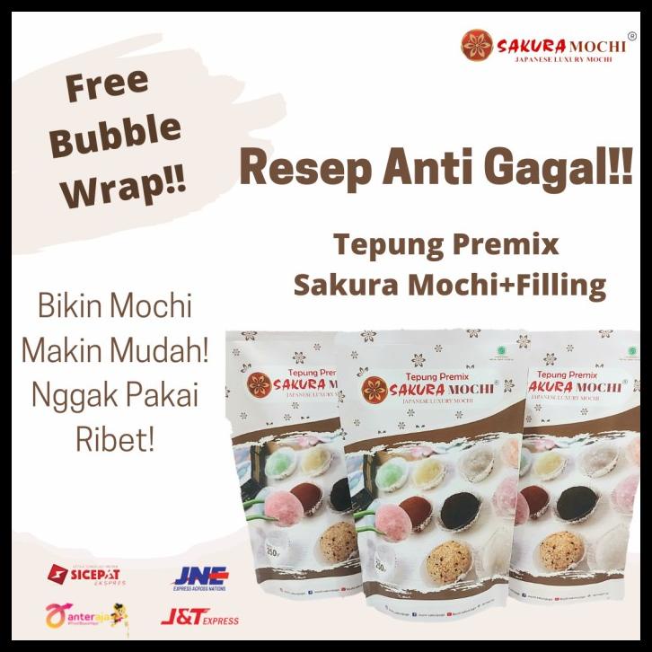 

TERBARUU!! Paket komplit DIY Mochi Jepang - Tepung premix + Filling PROMO