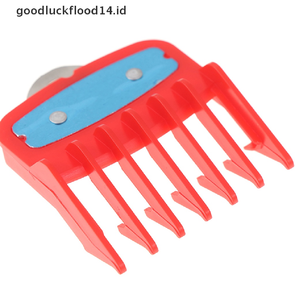 [OOID] 1.5+4.5mm Size Guide comb Red Attachment Comb Set with a Metal Holder Clipper ID