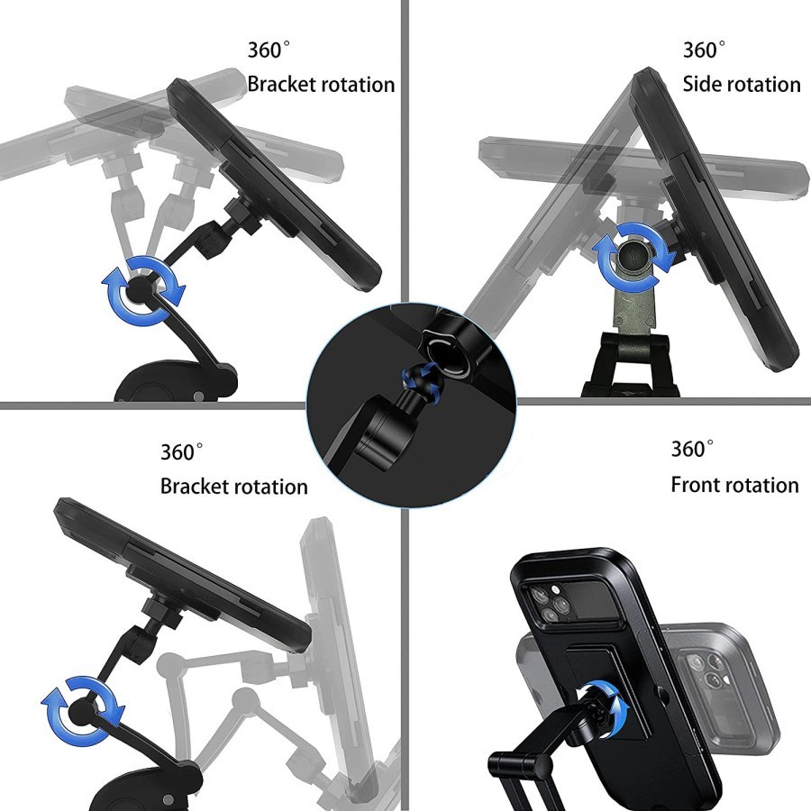 Phone Holder Motorcycle &amp; Bicycle Waterproof Adjustable