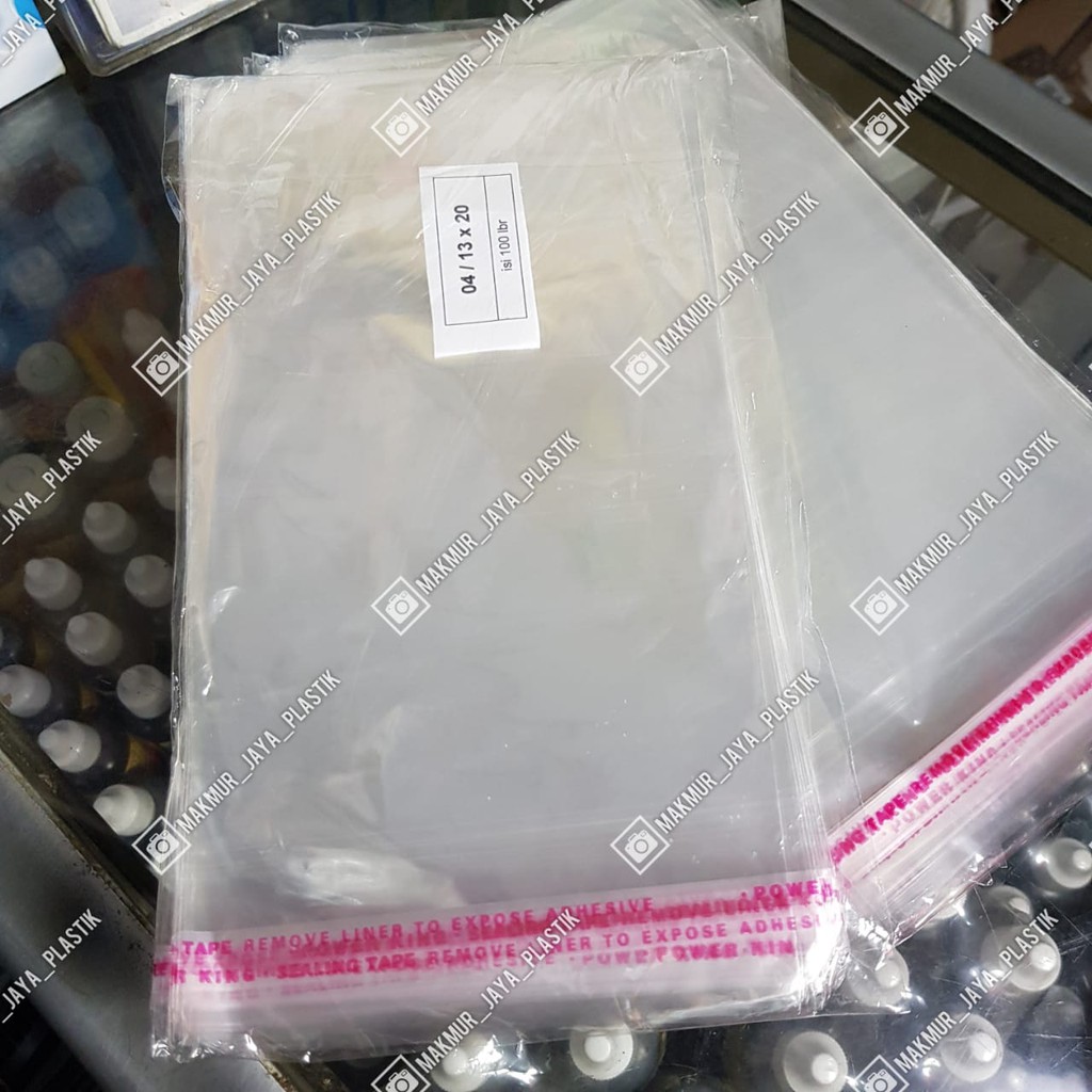 

[ OPP SEAL 13 x 20 ] PLASTIK ROTI / KUE / SNACK OPP KACA SEAL 13 x 20