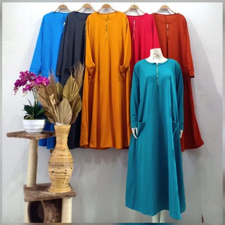 Gamis Busui Jumbo 2 Kantong ( Real Pick) Matt Voxy Premium  