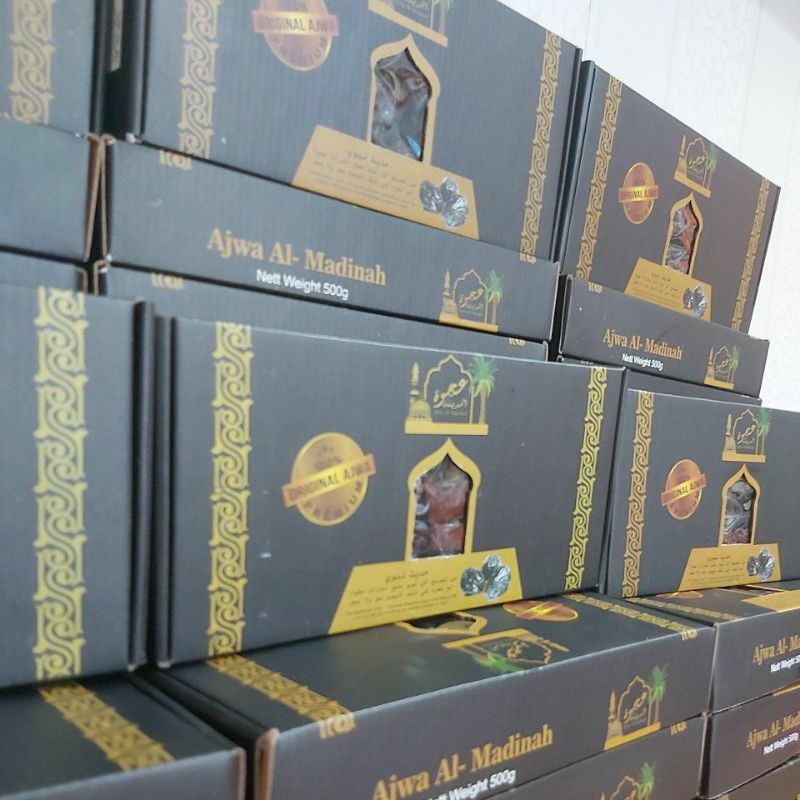 kurma ajwa super almadinah 500gr kemasan dus exp2025