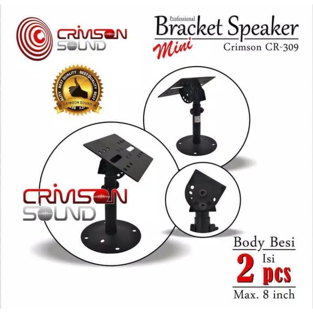 BRACKET SPEAKER CRIMSON CR 302 HARGA SEPASANG