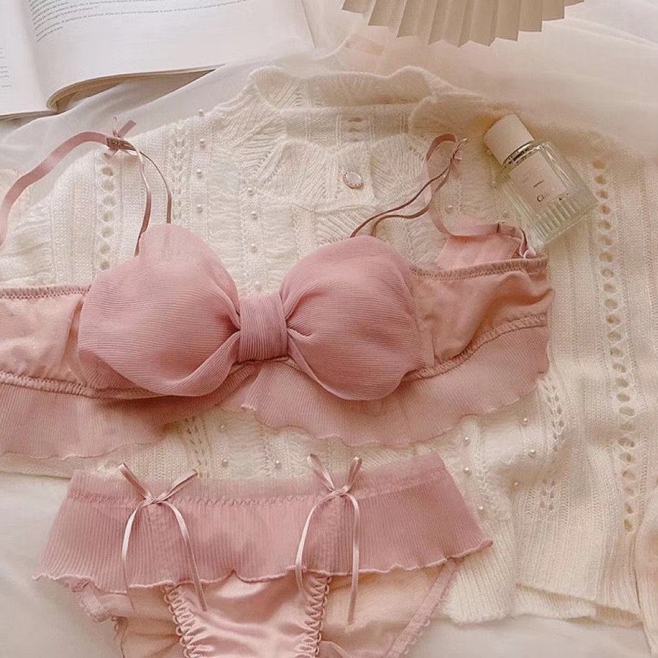 Pakaian dalam hati remaja wanita dada kecil mengumpulkan bra gadis Jepang tanpa cincin baja untuk me