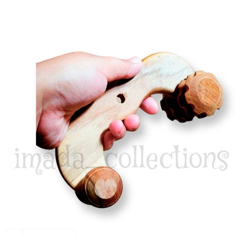 Alat pijat tradisional tapal kuda kayu pilihan , alat pijat roda gerigi , Alat pijat roll kayu roda 