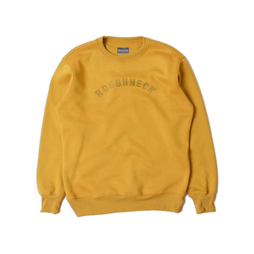Roughneck SS015 Black Sig Colour Sweatshirt/ Sweater CN Roughneck Pria-Wanita Terbaru