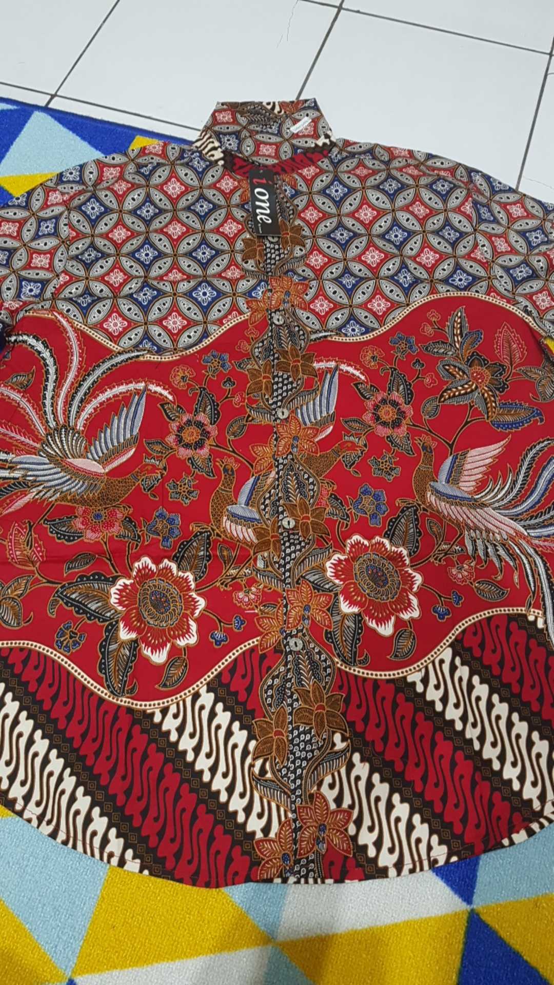 Batik Couple Set Abo-n Edisi Merah Bahan Katun Stretch