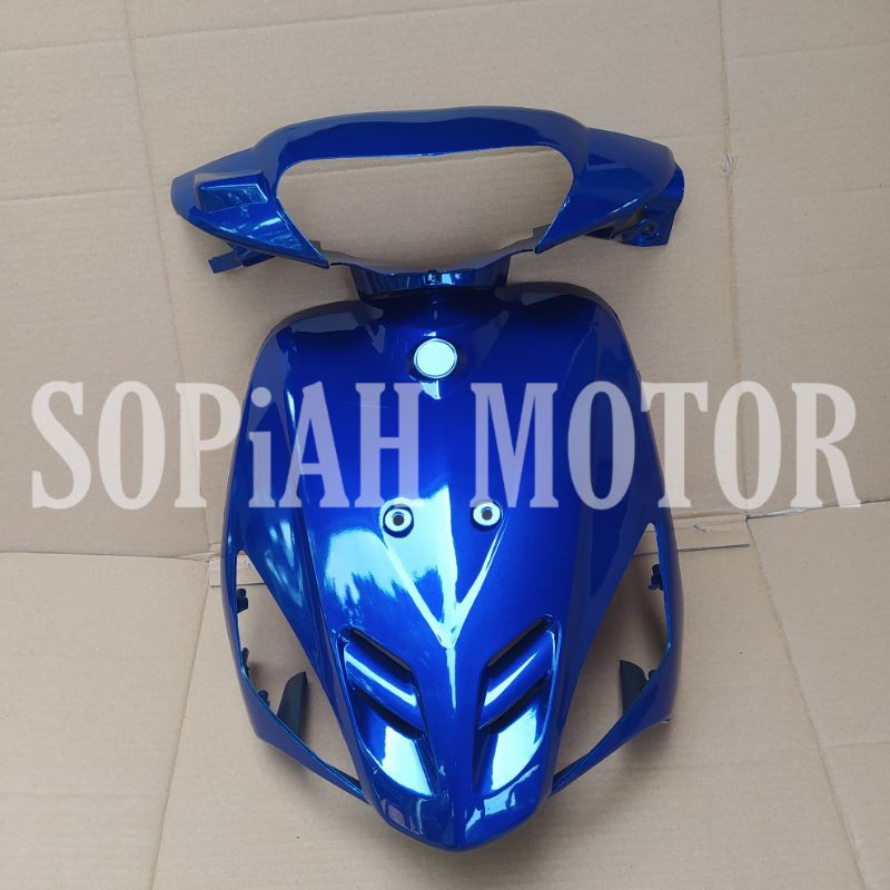 COVER BATOK DAN TAMENG BODY DEPAN MIO SPORTY BIRU HIJAU
