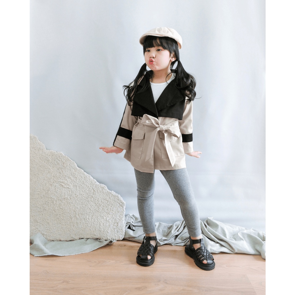 ODESA PARKA | Outer Anak | Jaket Parka Anak | Outer Anak Unisex | Cardigan Katun Premium | Cardigan Two Tone