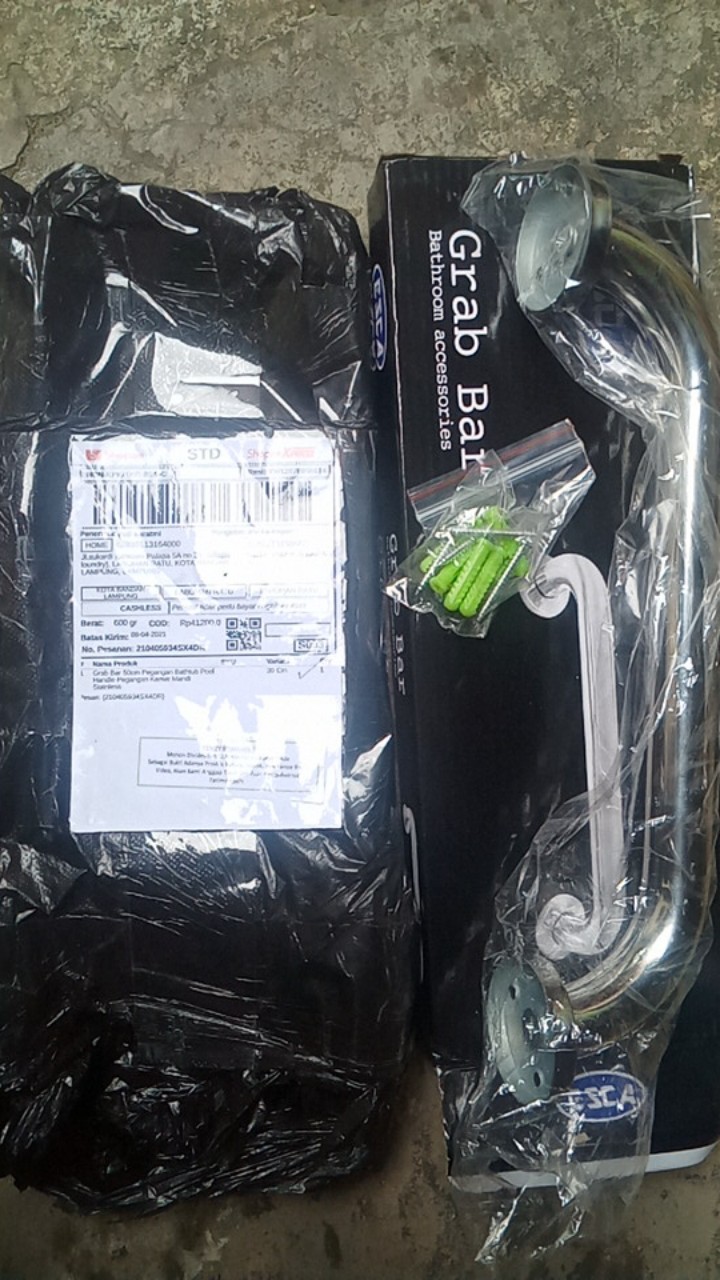 Grab Bar 50cm Pegangan Bathtub Pool Handle Pegangan Kamar Mandi Stainless