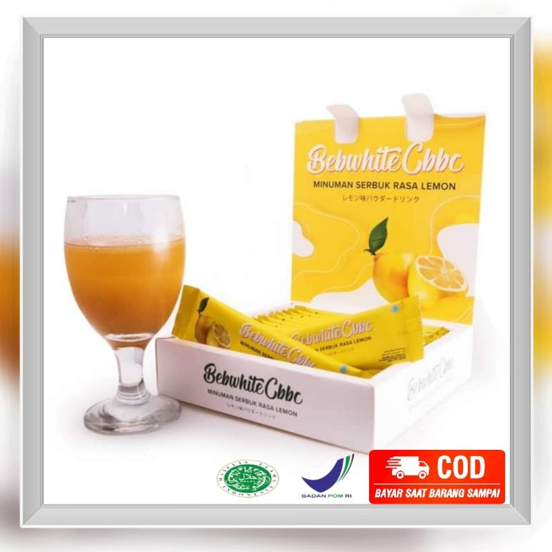 Fiber minuman pelangsing Bebwhite c bbc rasa lemon aman bpom halal